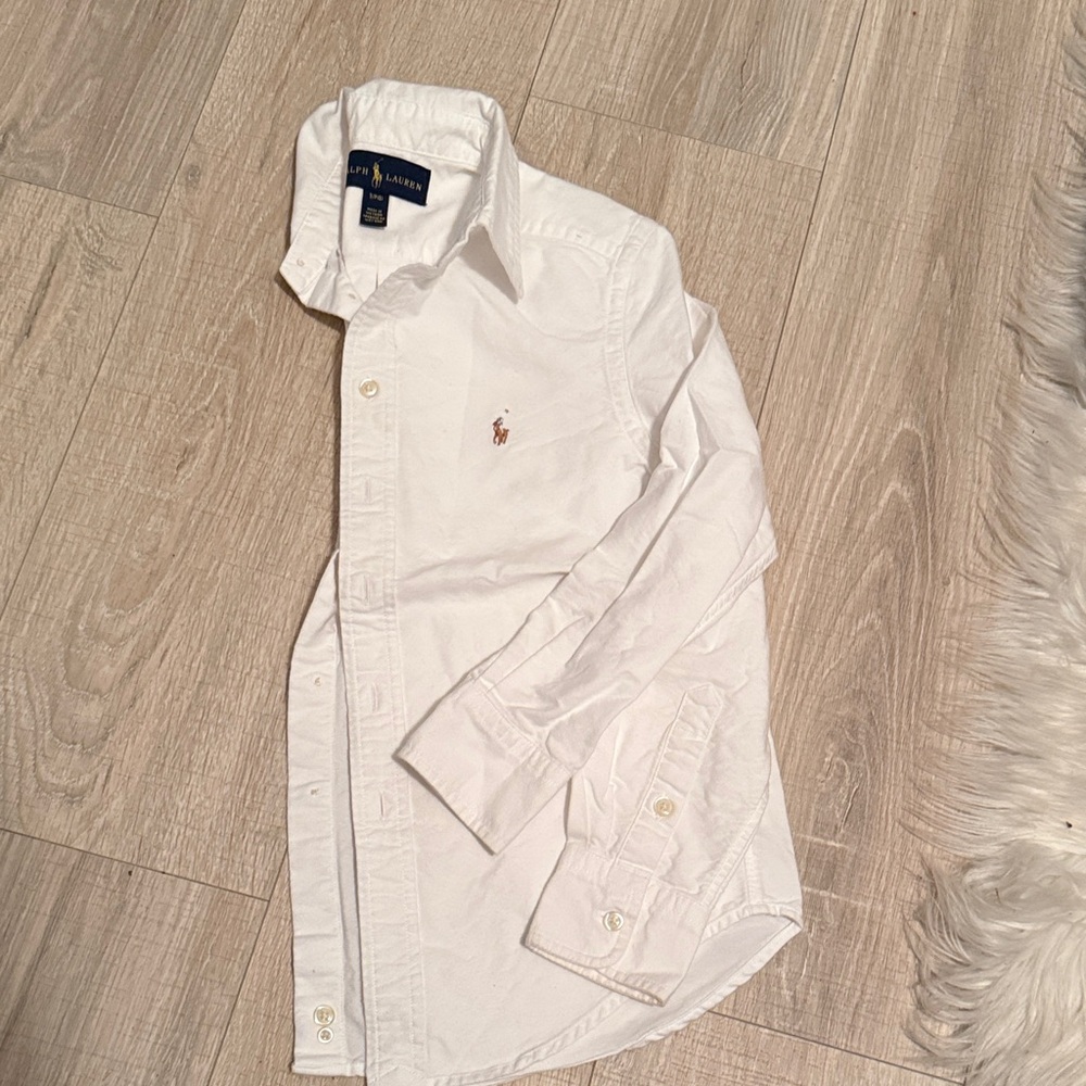 Ralph Lauren Kids White Button-Down Shirt